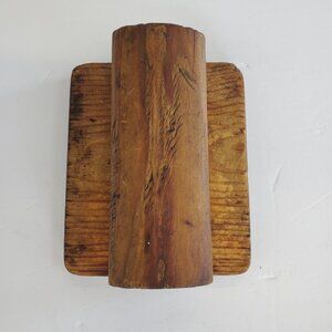 Vintage Antique Printing Block Wooden Stamp Decorative
